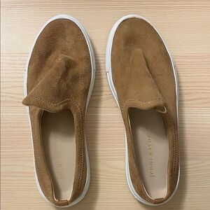 Jenni Kayne Tan Suede Slip-On Sneakers